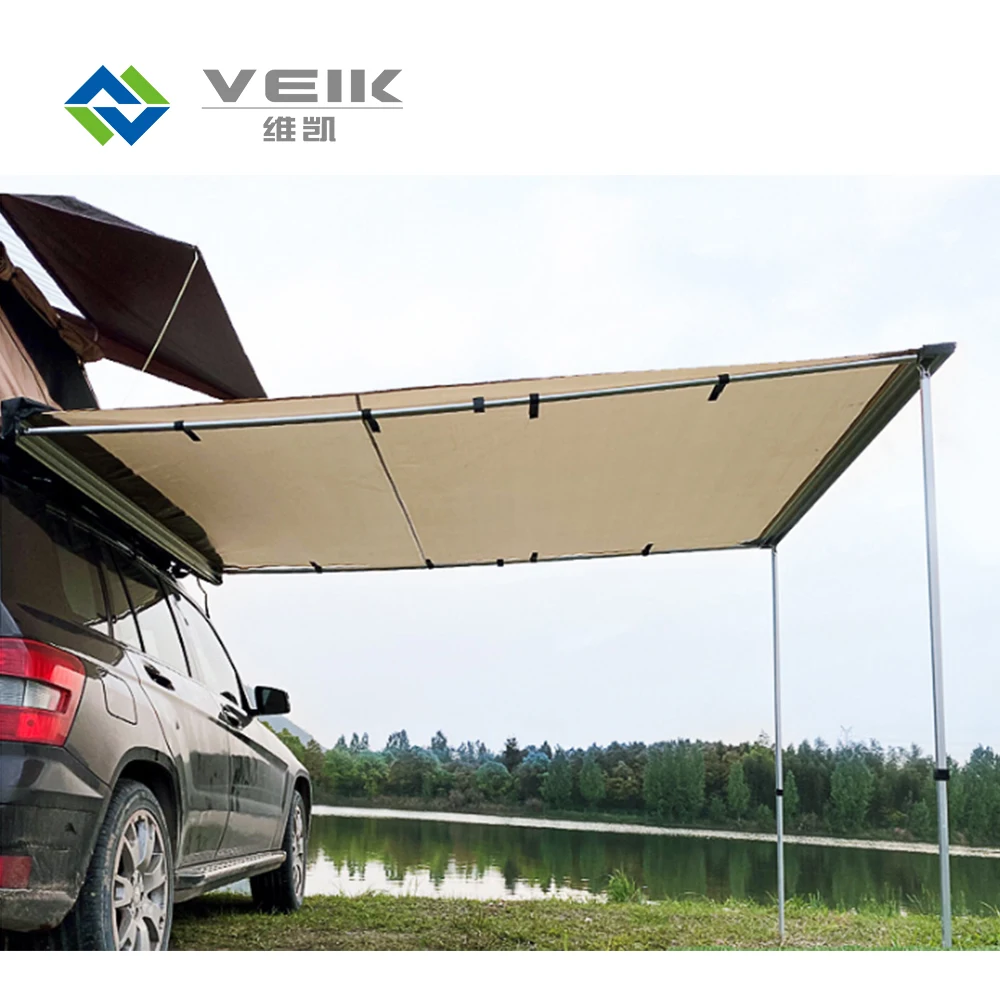 

Retractable Car Side Camping outdoor Rv Awning, Grey or khaki