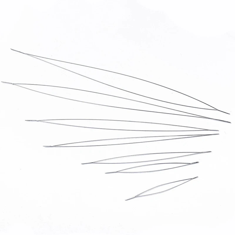 

5/1Pcs Central Opening Curved Beading Needles Stainless Steel Tools Pins for bead Threading String Cord Easy Jewelry Making