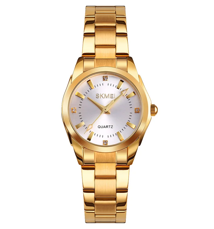 

SKMEI 1620 girls womans quartz watches fashion wrist watch quartz stainless steel back water resistant 30m watch, 5 colors