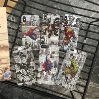 

SIKAI 2019 Amazon Hot Soft Case Superman Batman Iron Man Captain America Marvel Comics Avenger Soft Phone Case For i Phone 7