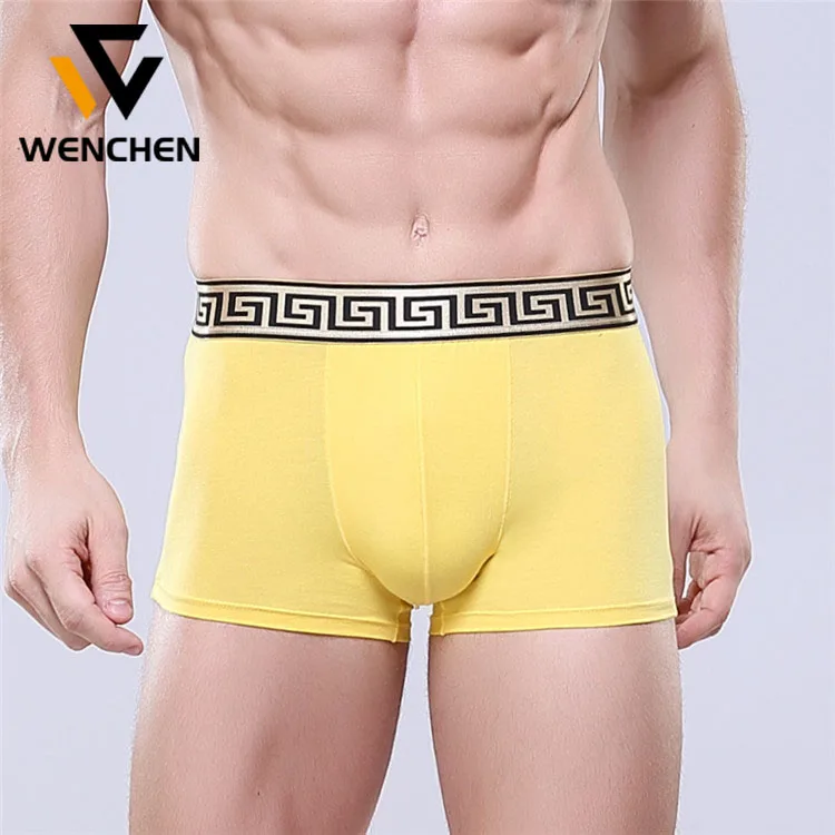 

Custom Logo Factory direct wholesale high end men's cotton boxer briefs sexy business casual boxer briefs brand underwear men, Black/white/navy/gray