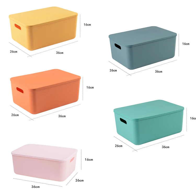 

15L Large capacity custom colorful plastic container toy kitchen storage box, As picture