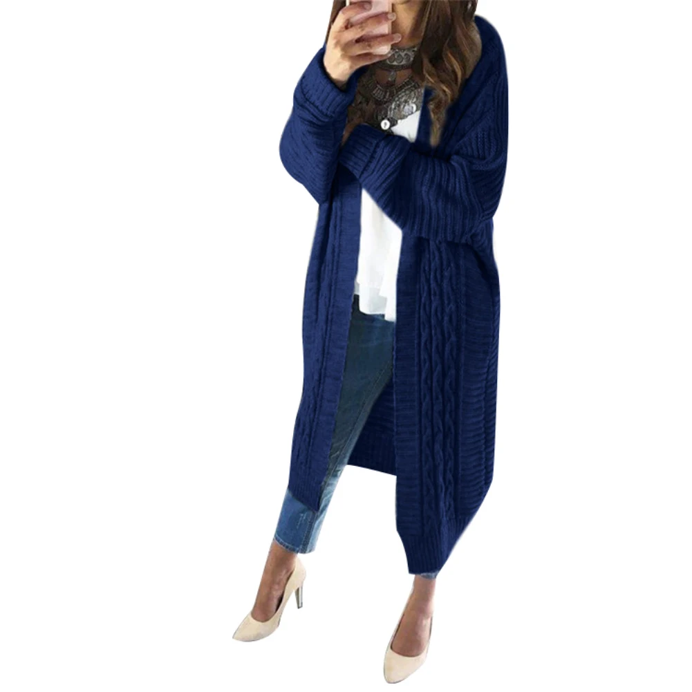 

Women Long Cardigans Autumn Stitch Poncho Knitted Sweaters Female Plus Size Shawl Cape Jacket Coat Trench Parkas
