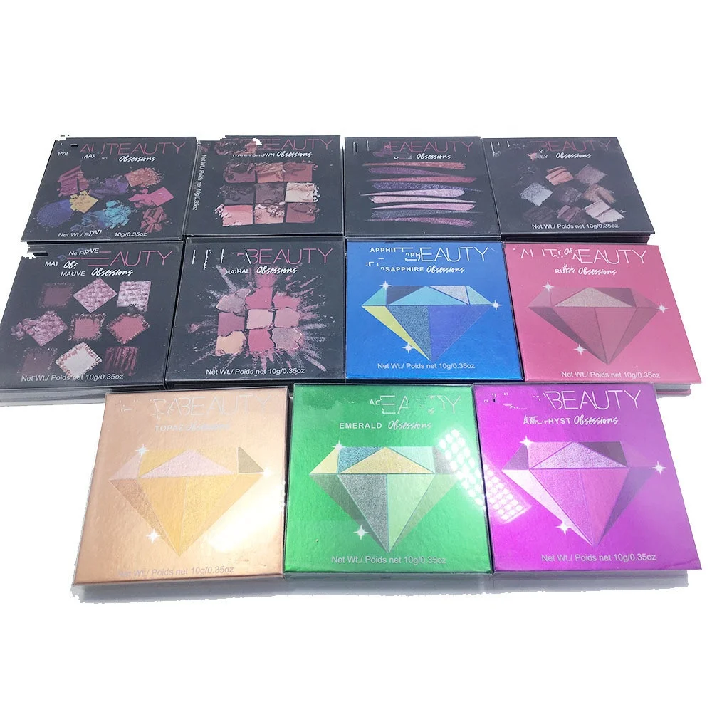 

Glazed 9 Colors Eyeshadow Palette Huda Eyeshadow Palette Glitter Eyeshadow Palette, 9colors