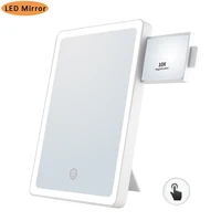 

LED desktop makeup mirror portable lighted mirror