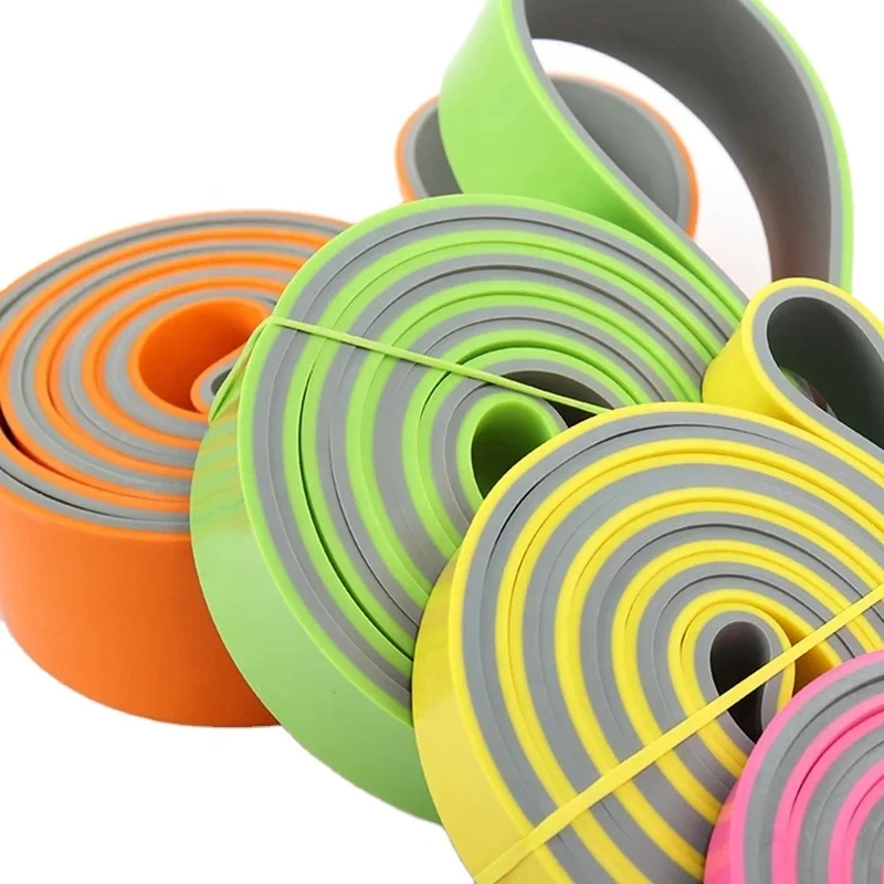 

New Double Layer Custom Long Latex Power Bands Color Resistance Bands Fitness Bands