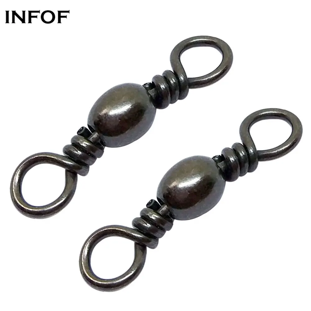 

Fishing Connector Barrel Swivel Stainless Steel Sea Hooks Connector for Sea Fishing Luer Connector