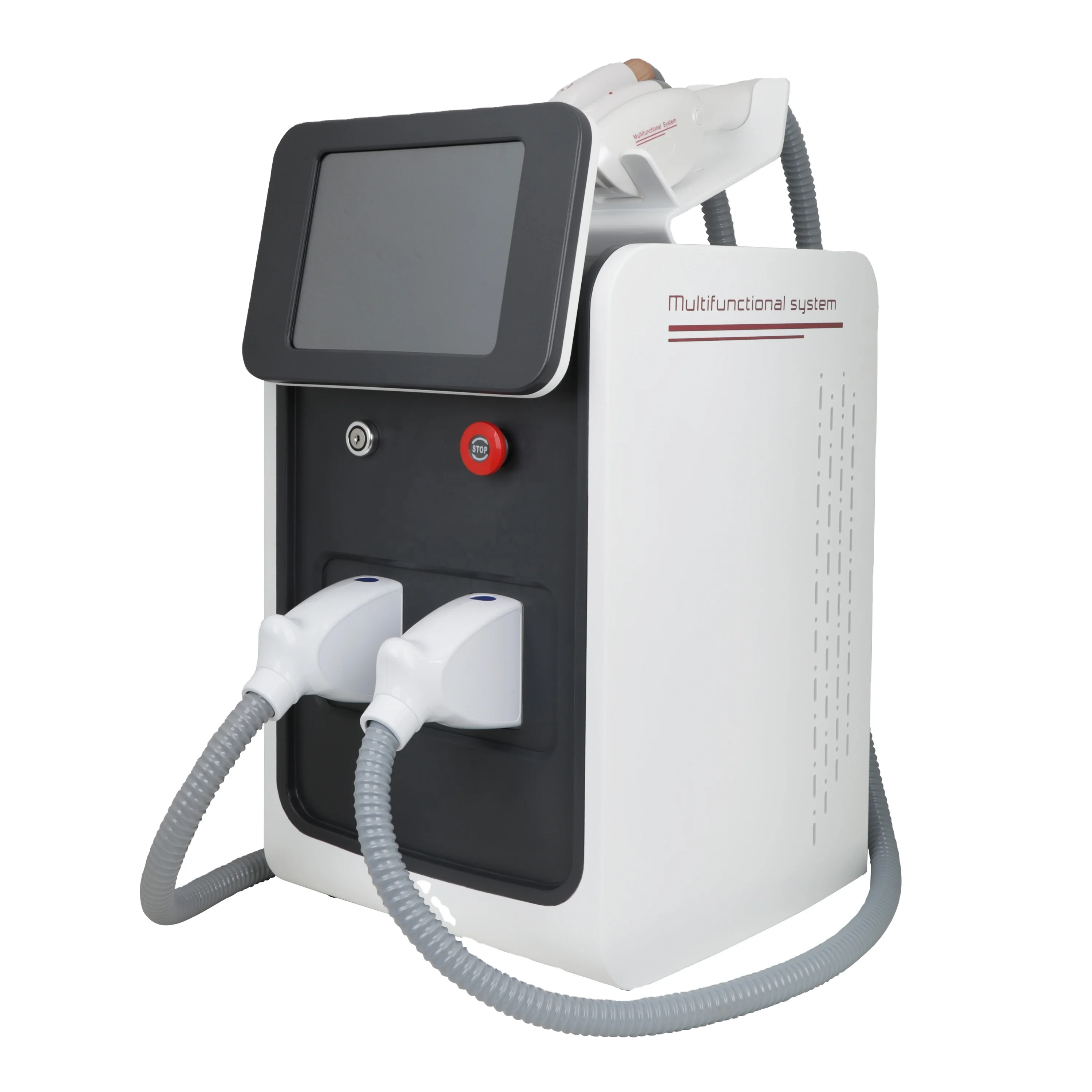 

portable 3 in 1 opt shr hair removal nd yag laser 755nm carbon peel tattoo removal rf face lift machine