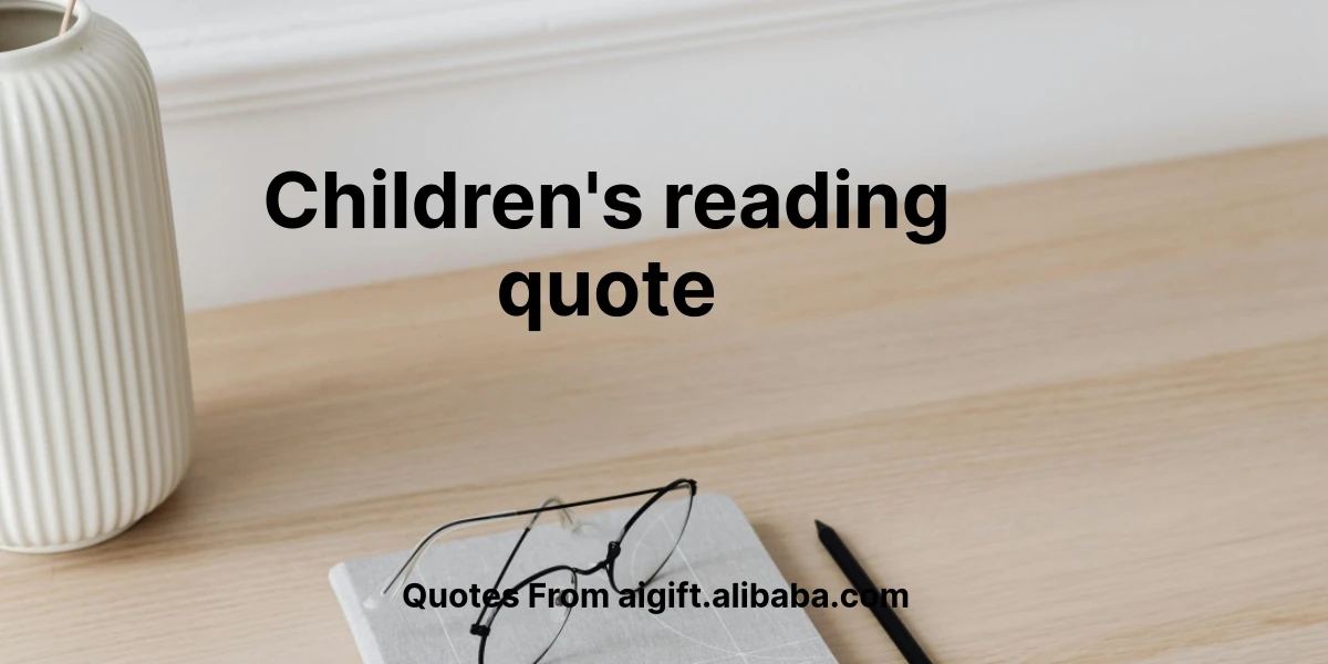 children's reading quote