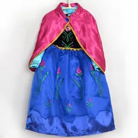 

Hot Halloween Kids Dress Up Frozen 2 Movie Princess Elsa Dress Cosplay Costume