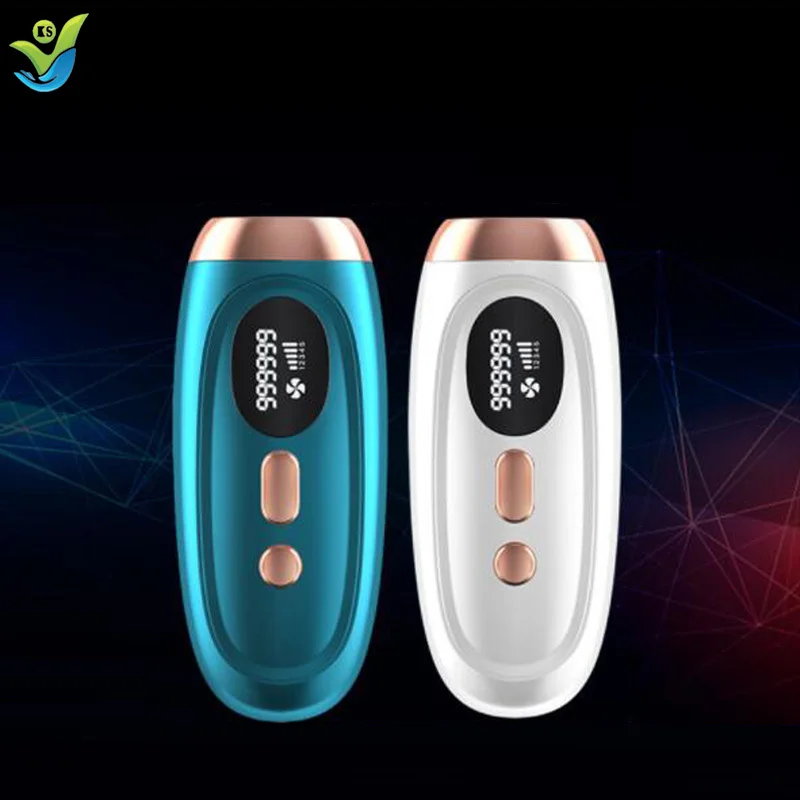 

2021 Custom logo home use Electric Hair Removal beauty tool Face Legs Body 5 gears IPL laser hair removal Epilator beauty Device, White/green