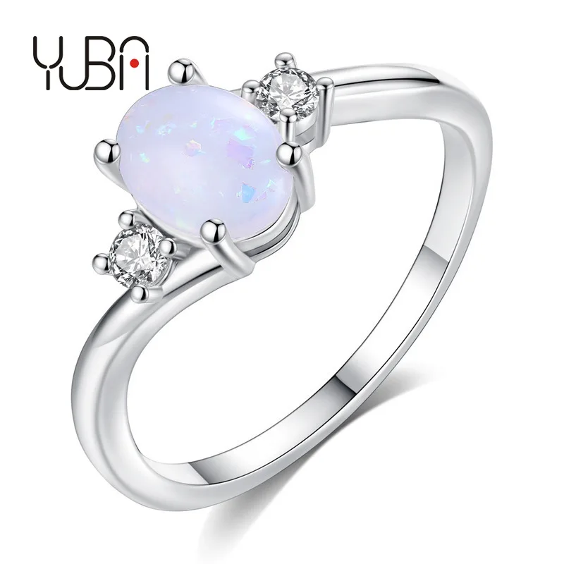 

Platinum-Plated Silver big Zirconia Antique Round-Cut and Created Sapphire Ring for women
