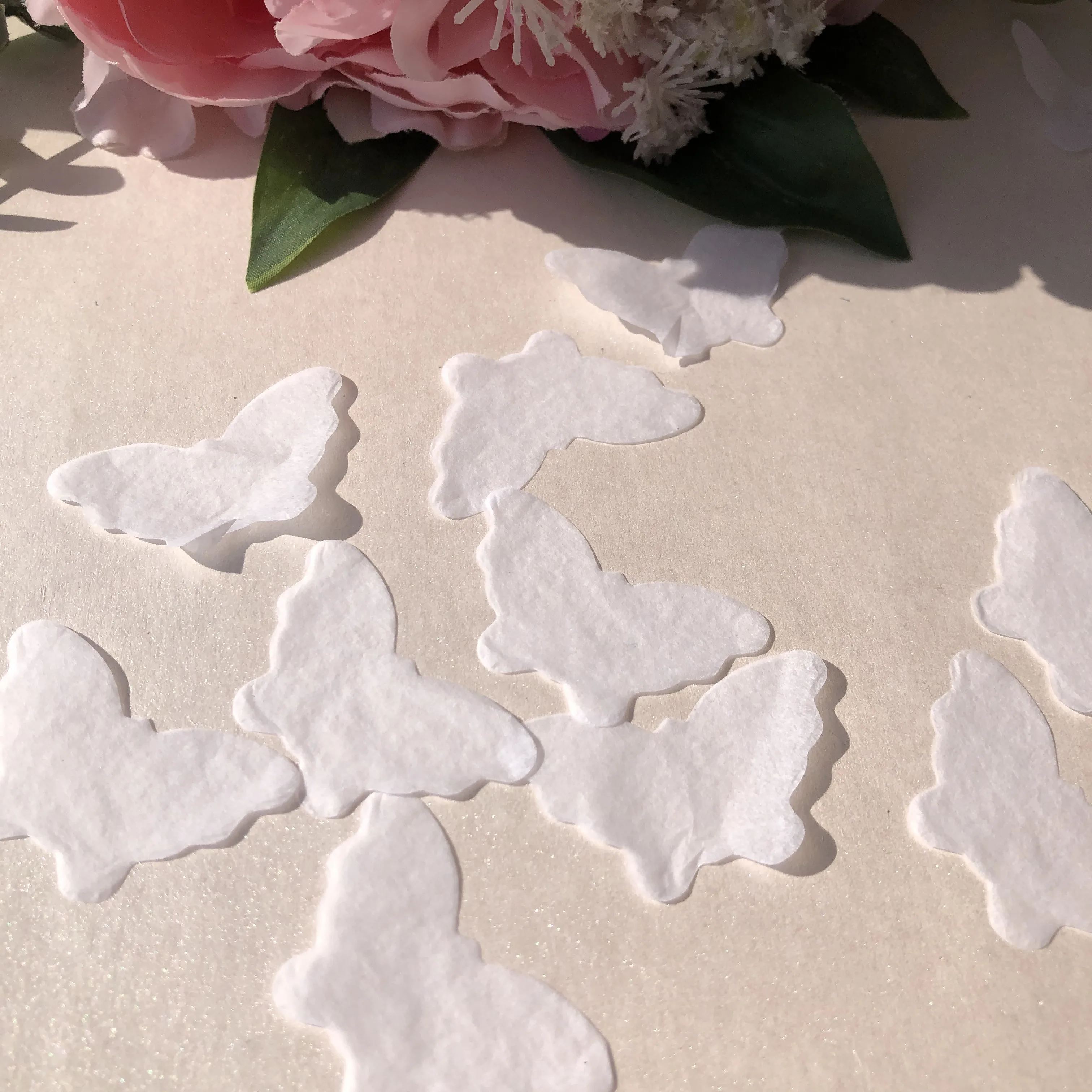 

1kg Wedding White Biodegradable Butterfly Confetti