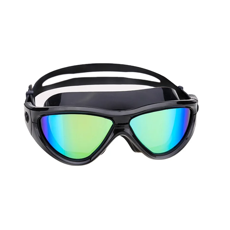 

ZLF Big Frame Multi-color Electroplating Swimming Goggles 5300 Anti-fog PC Silicone Adult Swim Glasses, Picture color