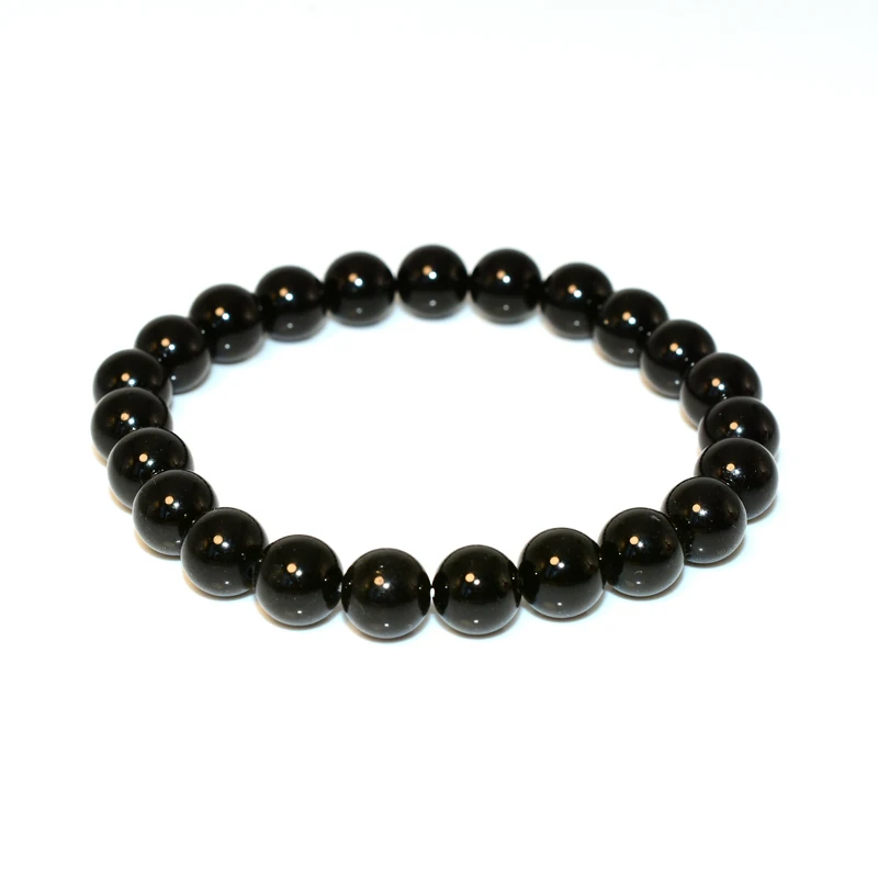

Trade Insurance Natural Stone Beads High Grade  Black Spinel Bracelet, Picture shows