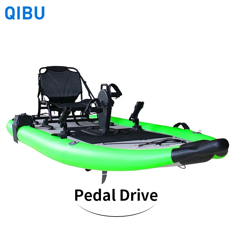 

QIBU OEM fishing kayak Single sit-on top Kayaking Conger High-quality Wholesale inflatable kayak with pedal, Multi colors for choices