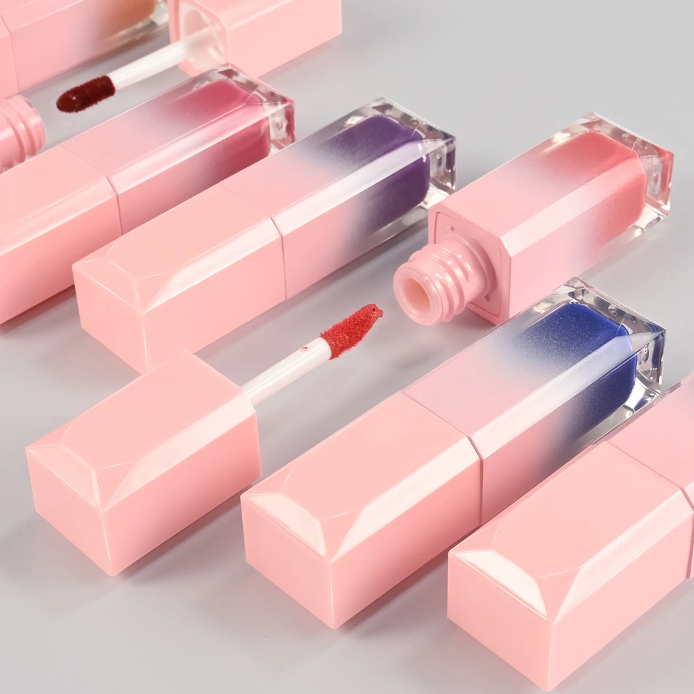 

wholesale 5ml pink tube matte lipgloss custom logo & private label lip gloss vendor