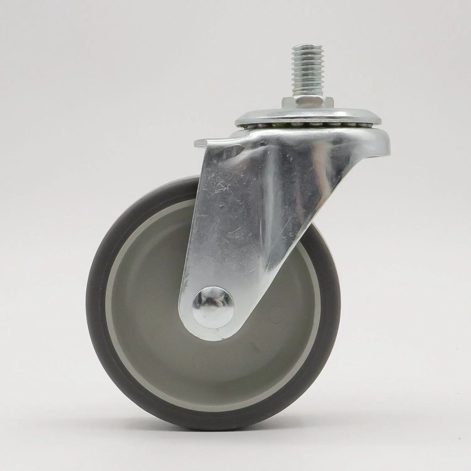 Tpr Industrial Casters With Brake 3 Inch Swivel Thread Stem Recliners