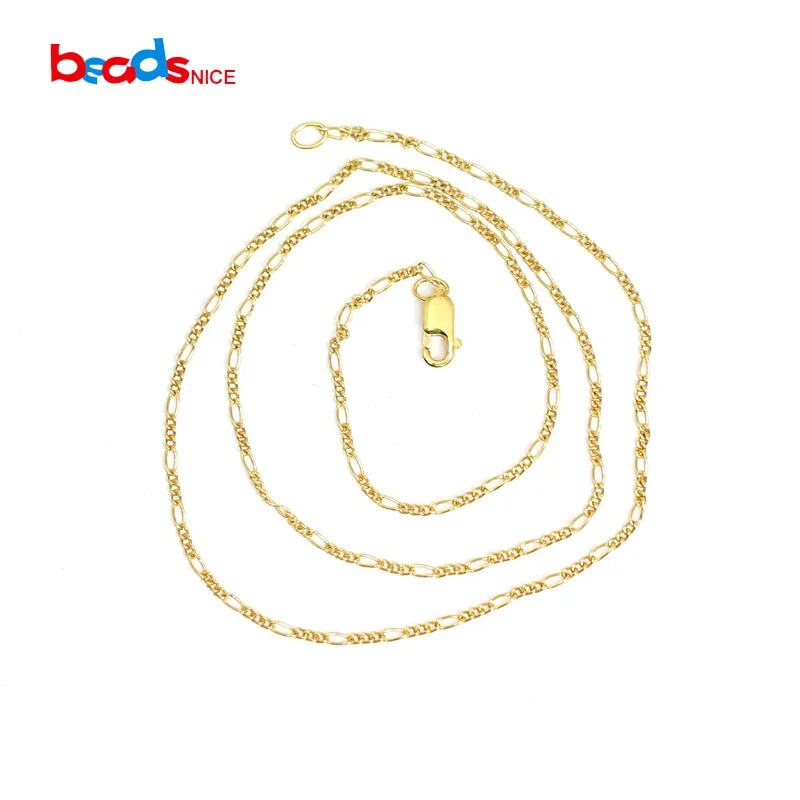 

Beadsnice Figaro Chain Necklace with Lobster Clasp for Women Jewelry Pendant Making