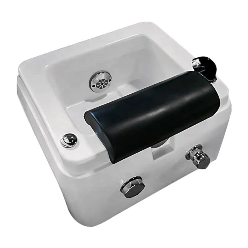 

White massage footbath sink SPA Pedicure Bowl withPipeless Discharge Pump, Color