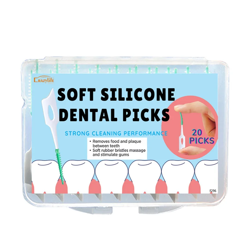 

Dropshipping 20Pcs/box Silicone Interdental Brushes Soft Dental Cleaning Brush Teeth Care Dental Floss Toothpicks Oral Tools