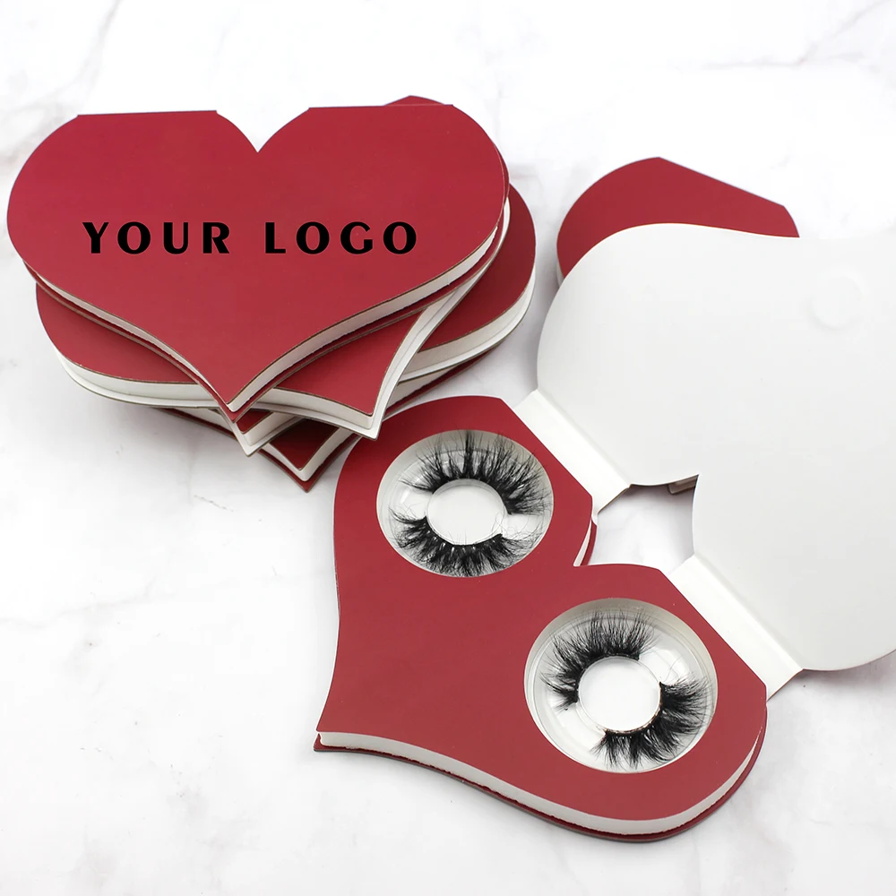 

Lashes Vendor Heart And Butterfly Shape Lash Package Custom Butterfly Eyelash Packaging Box Free Design