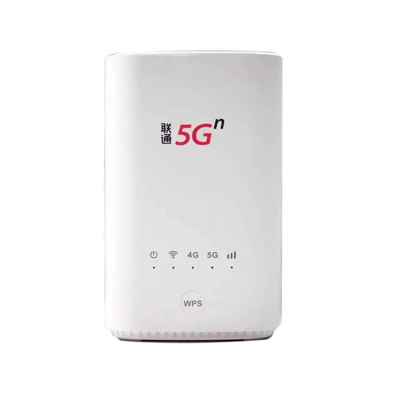 

Original China Unicom 5G CPE VN007 2.3Gbps Wireless CPE 5G NSA/SA NR n1/n3/n8/n20/n21/n77/n78/n79 4G LTE Band1/3/8 with SIM, White