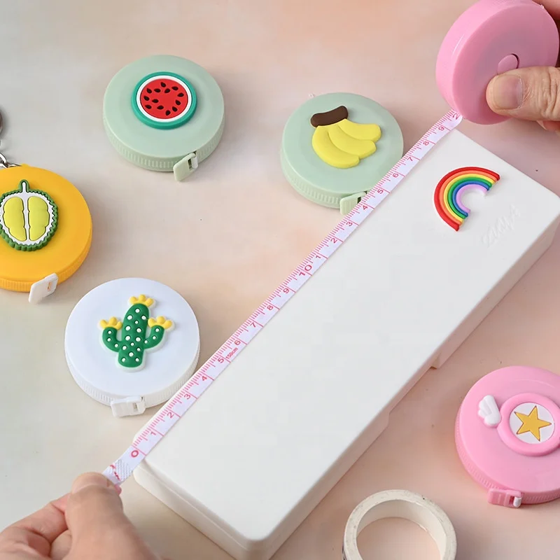 

Creative school kids gifts cartoon cute mini soft tape ruler for measure