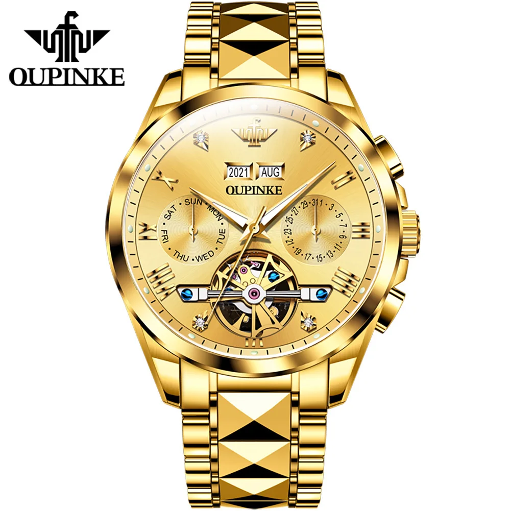 

Oupinke 3186 Luxury Brand Watches Men Automatic Mechanical Watch Waterproof Wrist Watches For Man