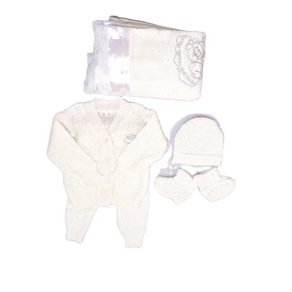 

baby sweater and baby blanket suits long sleeve lace baby blanket