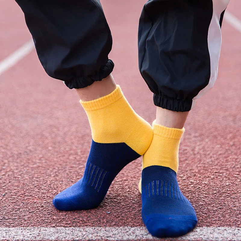 

AUTUMN custom Sporty Ankle Cotton Fashion Socks Men, As shown