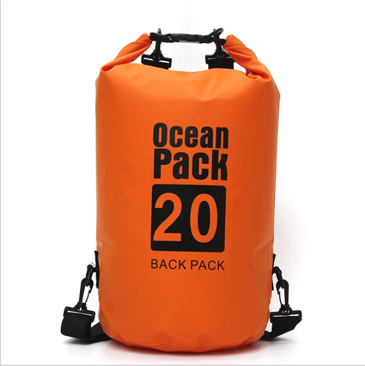 

Outdoor Wholesale Floating Roll Top Dry Backpack Hiking folding ocean pack Water Camping Sport Waterproof Dry Bag, 7 colors