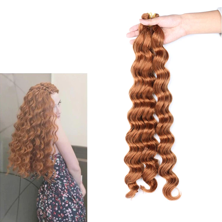 

Water Wave Braiding Hair Crochet Braid Extensions Ocean Wave Crochet Hair Synthetic deep wave Hair