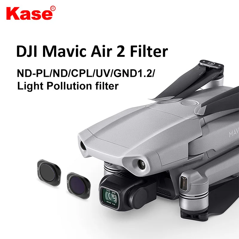 

Kase DJI Drone Mavic Air 2 Camera lens filter ND ND-PL CPL UV GND1.2 Light Pollution Resistant filter