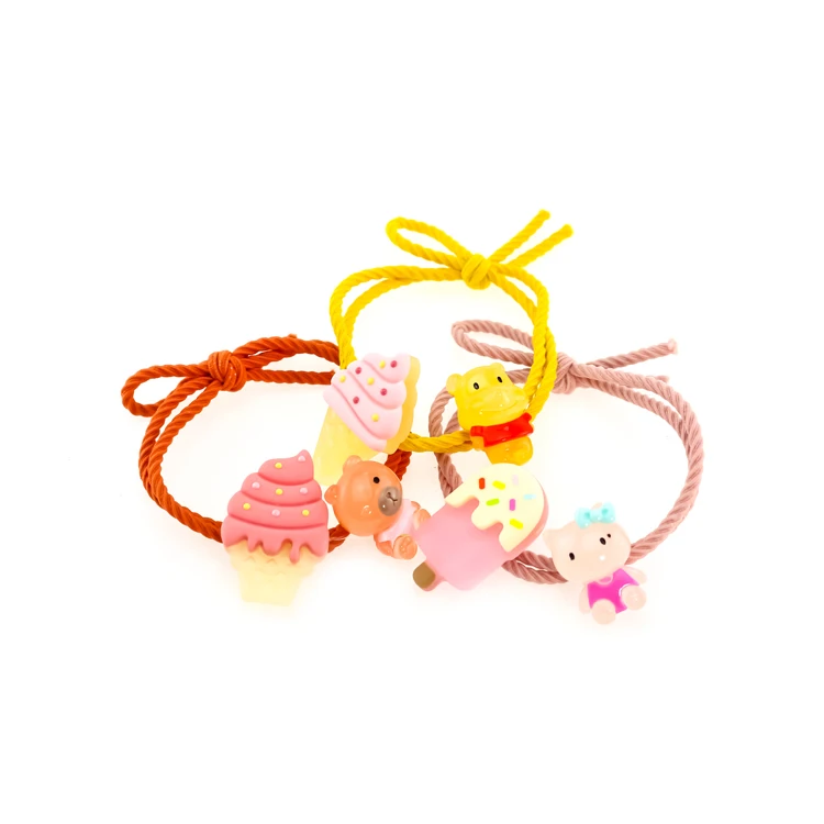 

Girls Ponytail Holder Elastic Hair Ties Cute Cartoon Mosquito Repellent Hair Band