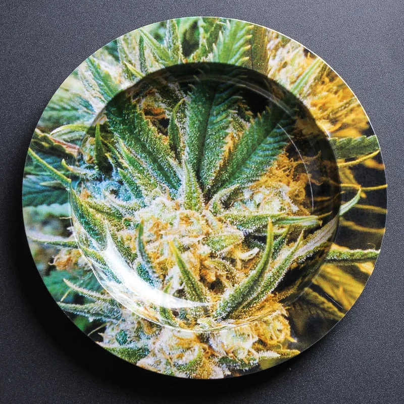 

SHINY Portable Ashtray Outdoor Home Metal Round Ashtray Square Large Capacity Cigarette AshTray, As customer's request
