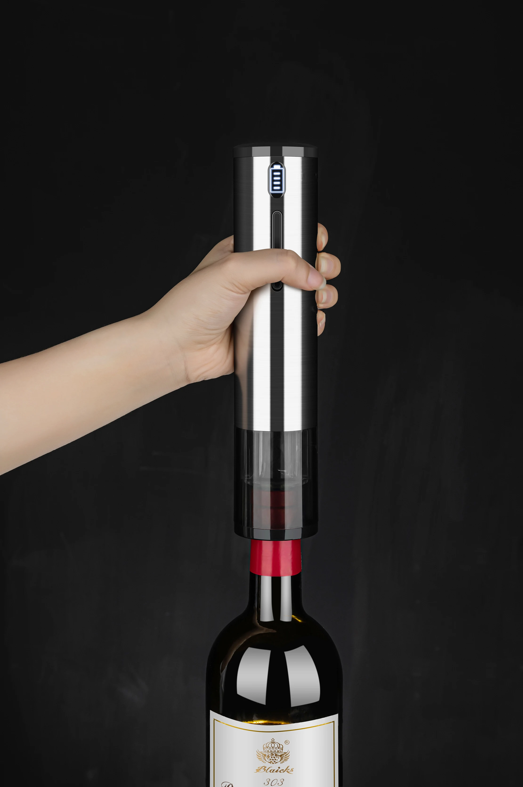 4合 1 不锈钢usb充电式电动红酒开瓶器自动电动开瓶器