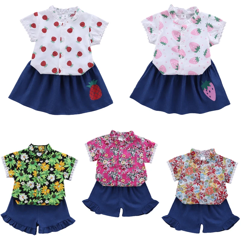 

2020 bulk stock cheap china wholesale boutique malaysia baby girls casual dresses kids clothing clothes sets 1-2-3-4 year