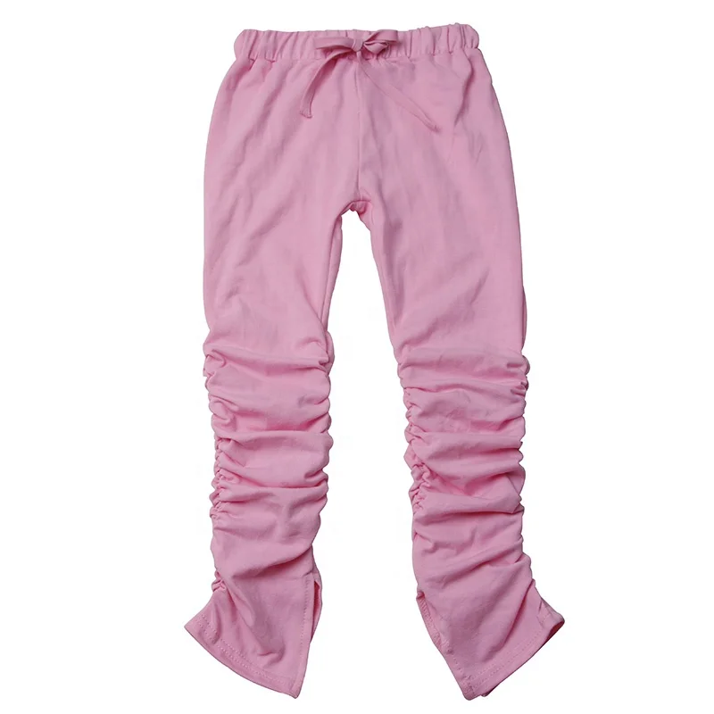 New Arrival Kids Stacked Pants Joggers Children Clothing Leggings Women