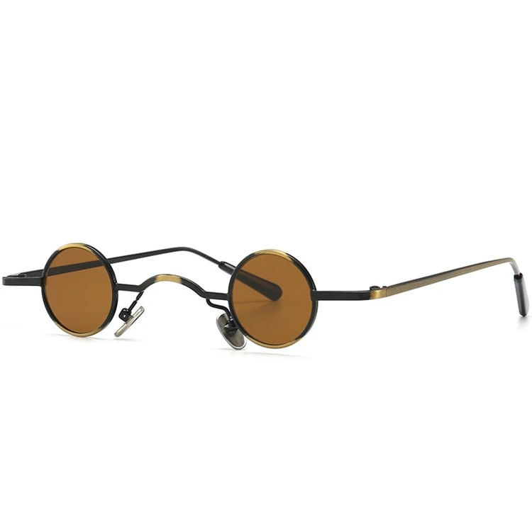 

Hot Style High Quality Steampunk Retro Metal Small Circle Sunglasses