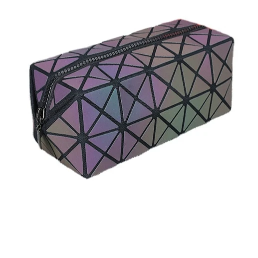 

YAESHII Amazon hot sell Wholesale geometric laser cosmetic bags pouch Rhombiccosmetic make up case bag for ladies, Color