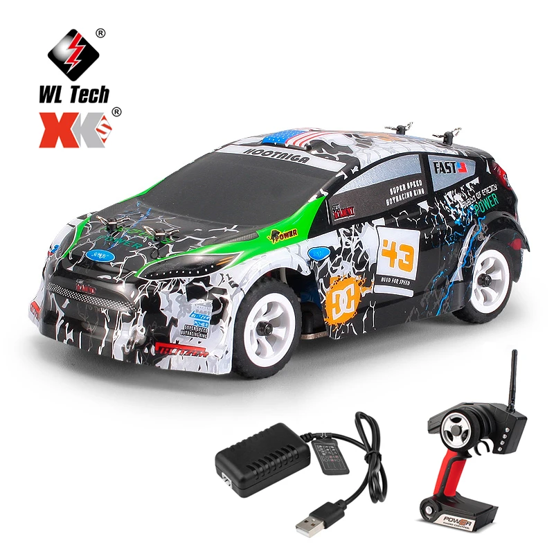 

HOSHI WLtoys K989 Remote Control Four-Wheel Drive Car Charger Electric Toys Mini Race Car 1:28-Ratio High-Speed Off-Road Vehicle, Green