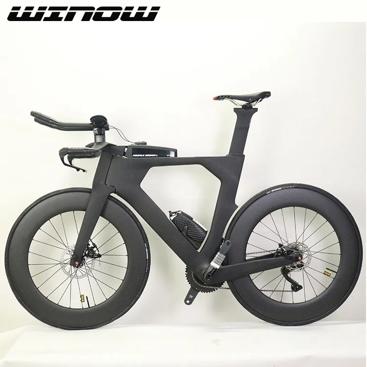 

WINOWSPORTS complete TT bicycle 22S complete TT bike 700C Time Trial Triathlon t800 full carbon fiber disc frame by DPD shipping