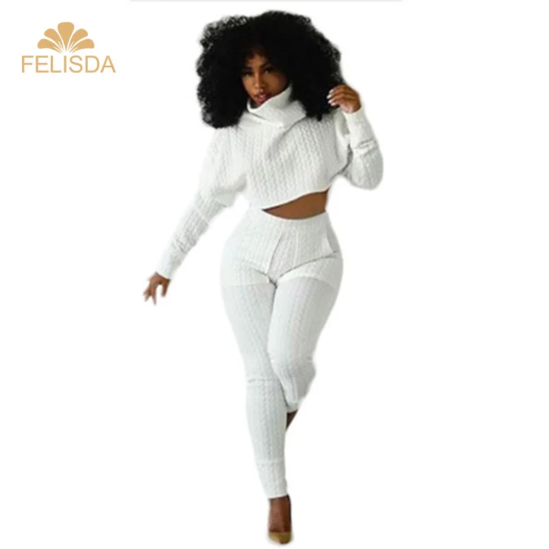 

Ladies Striped Pile Collar 2 Piece Set Fashion Solid Outfits Autumn Winter Suit Cotton Streetwear Joggers Tracksuit for Women