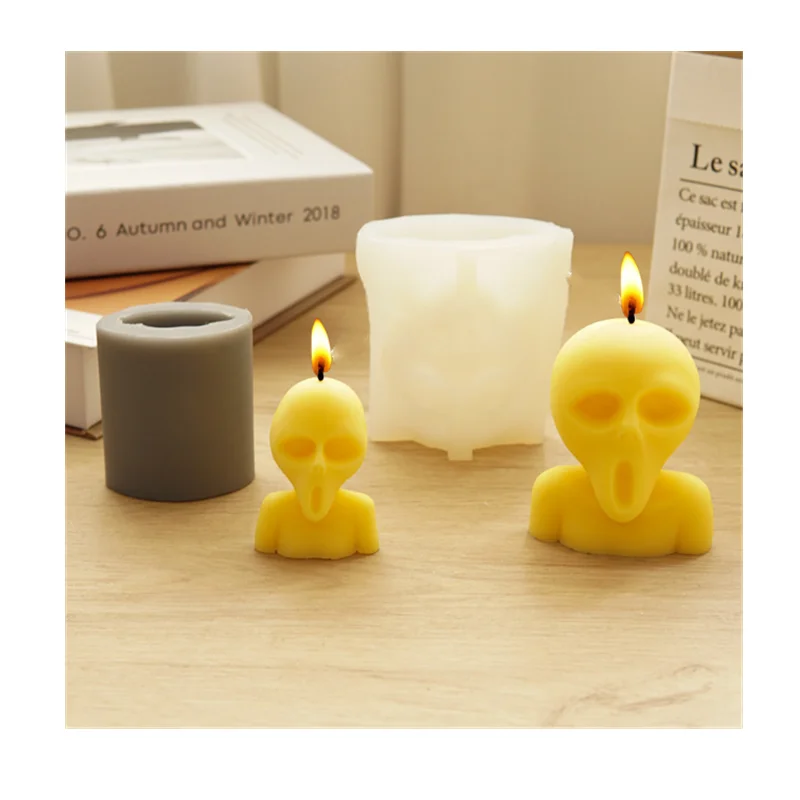 

L8839 DIY Handmade abstract alien candle mold candle molds for candle making