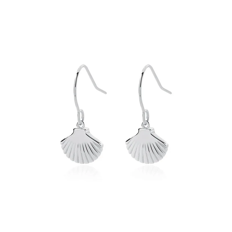 

VIANRLA 925 Sterling Silver Jewelry Earrings 18k Gold Plated Trendy Shell Earring For Women Free Laser Logo Wholesale