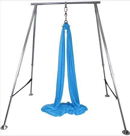 

Newly Hot Seller Aerial Yoga Swing Frame Aerial Yoga Hammock Stand, Silver.black