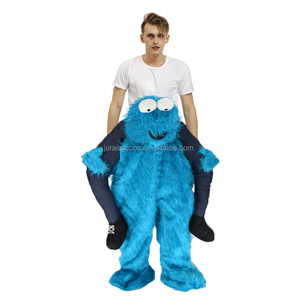 Fancy Dress Up Halloween Cosplay Costume Carry On Me Blue Frog Ride On