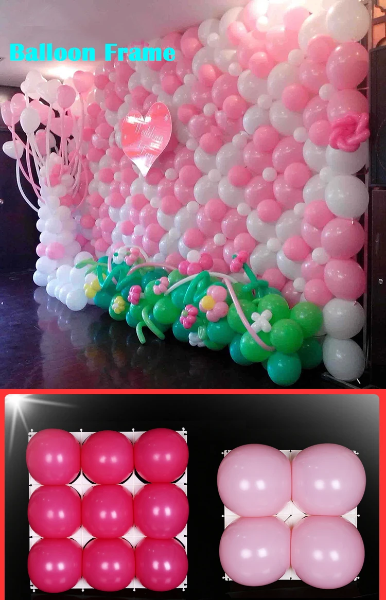 
9 Holes 4 Holes Balloon Wall Frame Balloon Grids For Wedding Party Decoration 