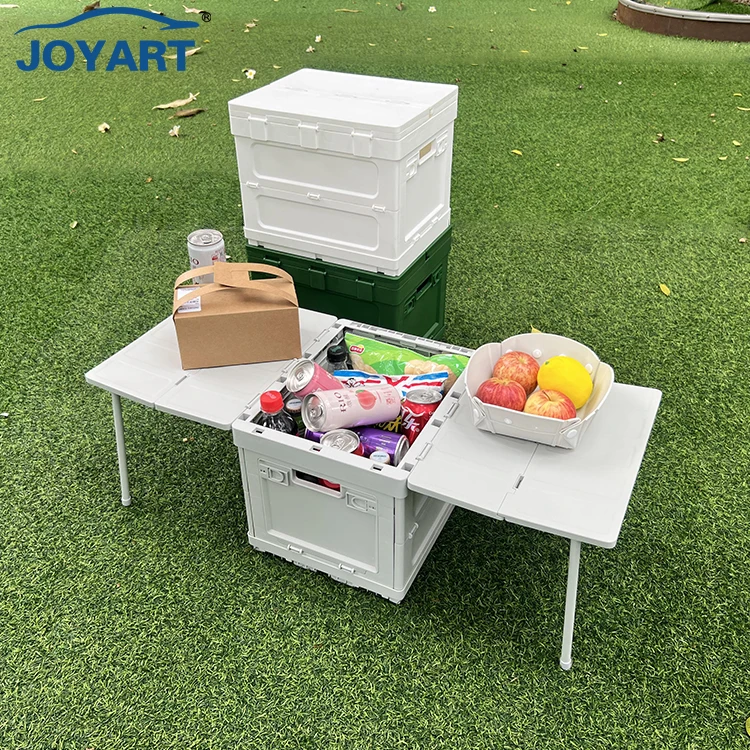 

Collapsible Camping Home Office Outdoor Storage Bin Crates Plastic Tote Storage Box Container